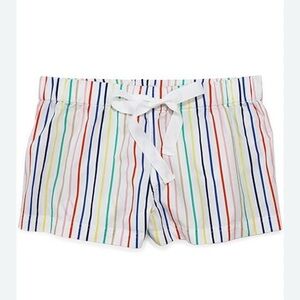 J Crew striped rainbow p.j shorts sz XS